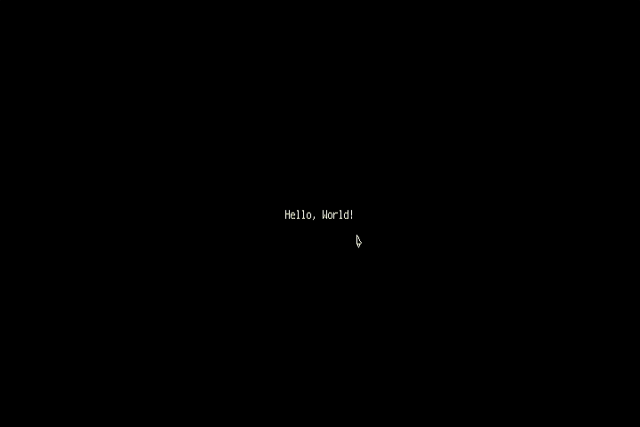 Screen capture of the bootstrap video output