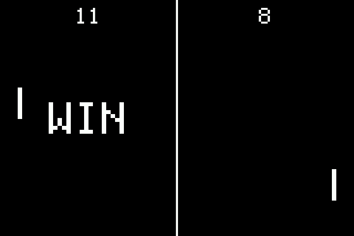 Screen capture of win label